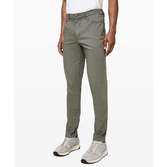Lululemon ABC Pant Slim Dye Washed Grey Sage Men's Size 30 x 32 EUC - Picture 1 of 9